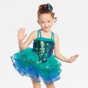 Revolution Dancewear turquoise mermaid costume MC